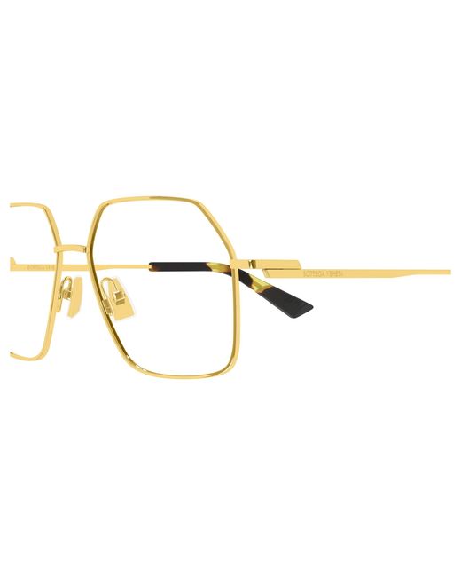 Bottega Veneta Black Bv1332O 002 Optical Frames Metal Transparent Squared