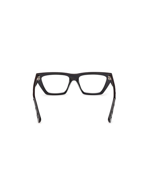MAX&Co. Black Mo5185 001 Optical Frames Injected Squared Normal