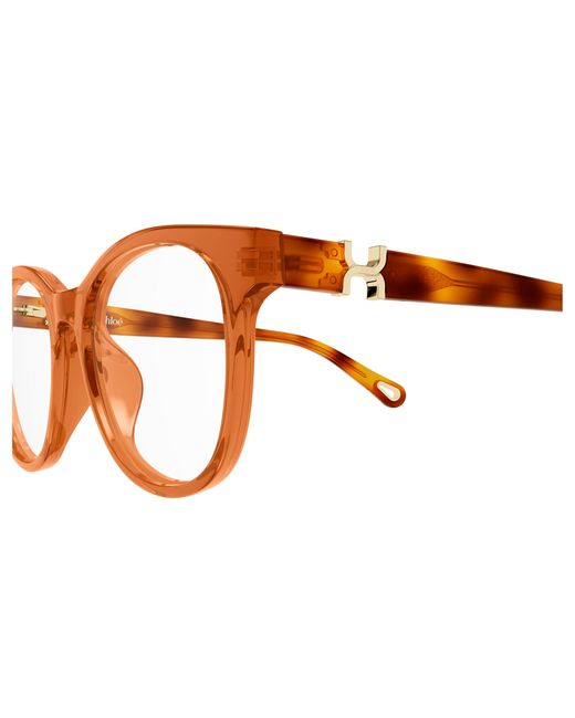 Chloé Black Ch0375O 004 Optical Frames Acetate Transparent Round