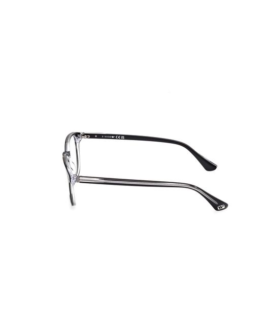 Web Black We5441 001 Optical Frames Acetate Round Normal for men