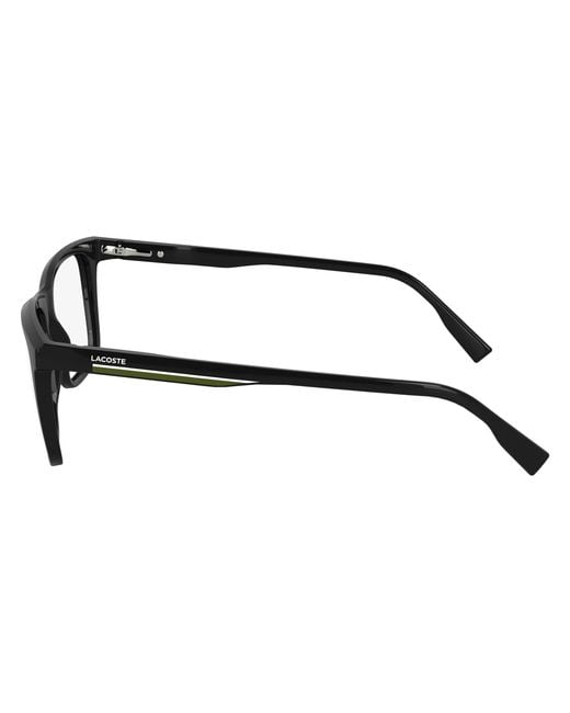 Lacoste Black L2960 001 Optical Frames Bio-Inject Squared Normal for men