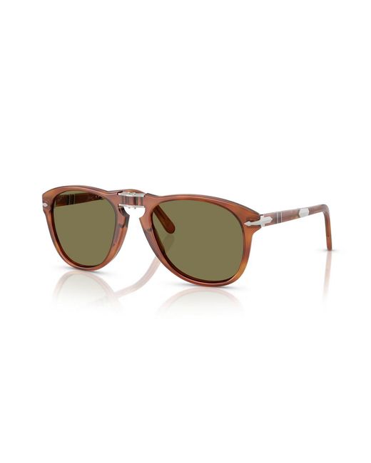 Persol Black Po0714Sm 96/P1 Sunglasses Acetate Pilot Polarized for men