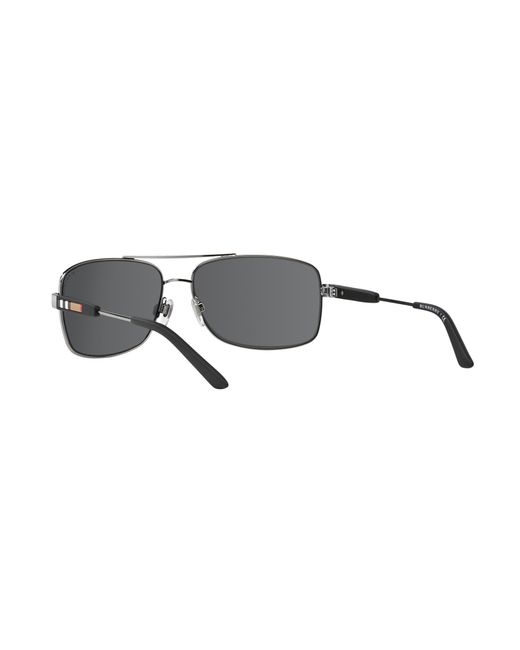 Burberry Black Be3074 100387 Sunglasses Metal Squared Normal for men