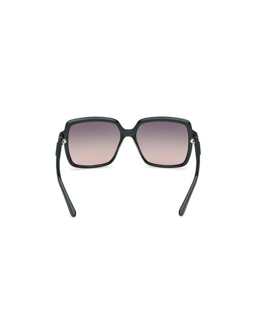 Guess Black Gu00157 96B Sunglasses Injected Smoke Squared Normal