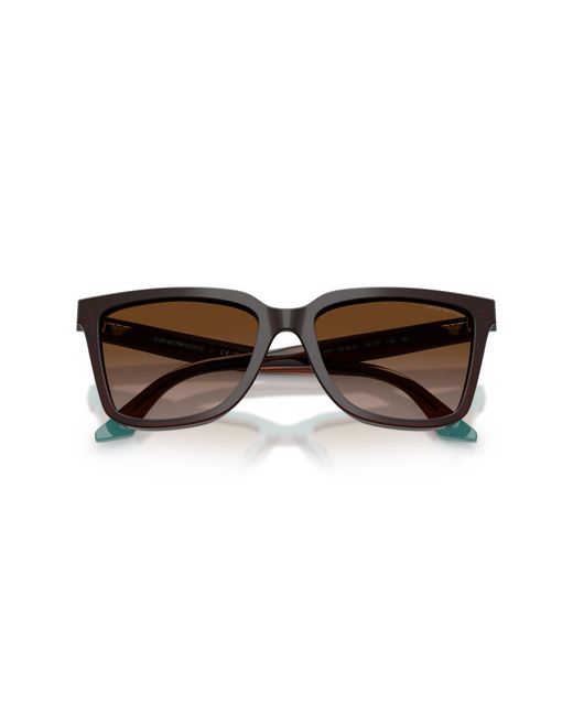 Emporio Armani Black Ea4261 631813 Sunglasses Acetate Geometric Normal Shaded