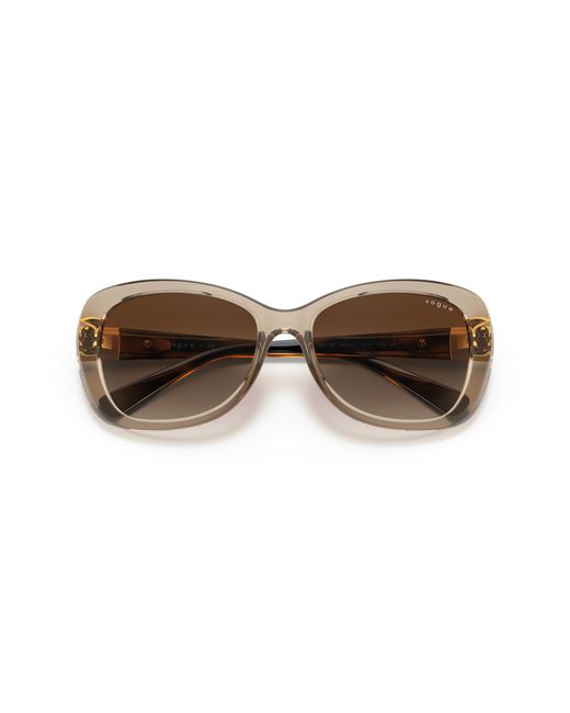 Vogue Eyewear Black Vo2943Sb 299013 Sunglasses Injected Butterfly Normal Shaded