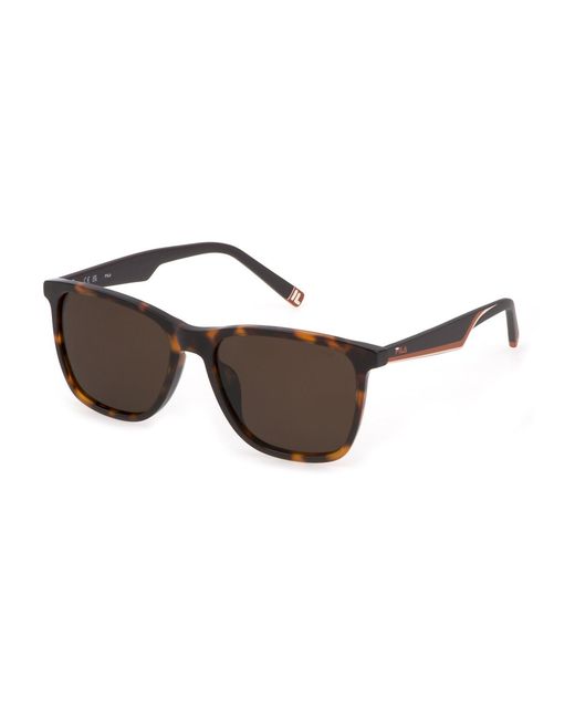 Fila Black Sfi461 C10P Sunglasses Acetate Squared for men