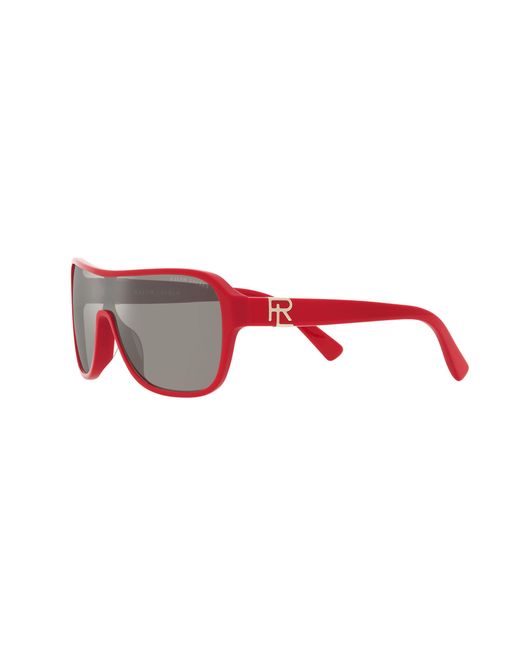 Ralph Lauren Black Rl8214U The Dillion 52576G Sunglasses Acetate Geometric Mirror
