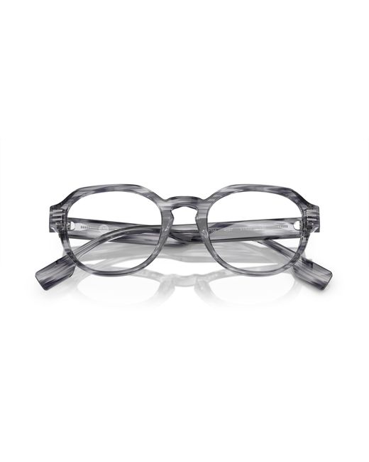 Burberry Black Be2386 4097 Optical Frames Acetate Transparent Round Normal for men