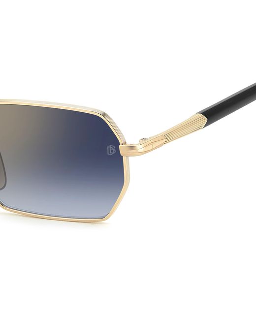 David Beckham Black Db 1174/S Rhl/1V Sunglasses Metal Squared Normal Mirror for men
