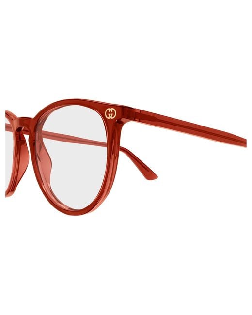 Gucci Black Gg0027O 013 Optical Frames Acetate Transparent Round