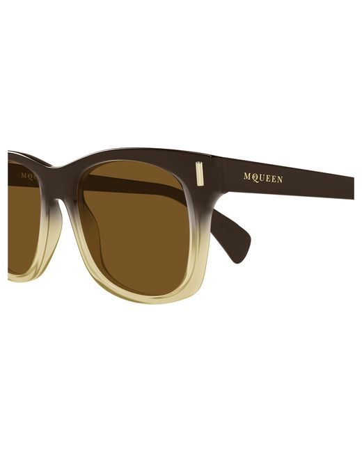 McQueen Black Am0551S 004 Sunglasses Acetate Squared for men