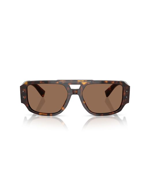 Dolce & Gabbana Black Dg4482 502/73 Sunglasses Acetate Pilot Normal for men