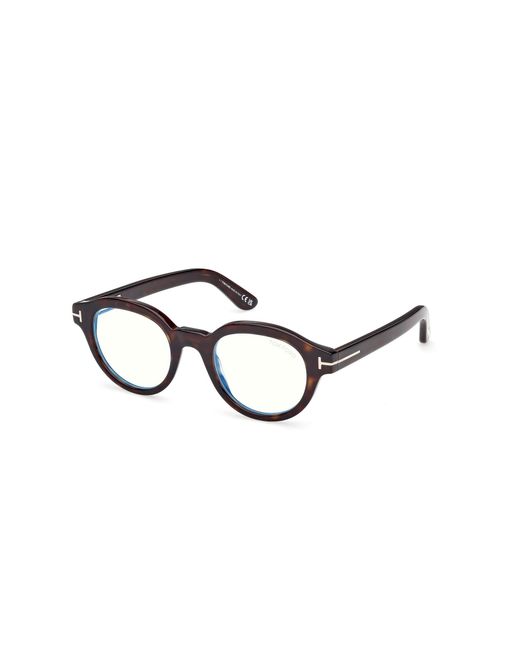 Tom Ford Black Ft6037-B 052 Optical Frames Acetate Round Normal