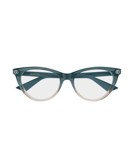 Gucci Black Gg2112O 004 Optical Frames Acetate Transparent Cat Eye