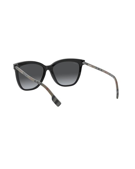 Burberry Black Be4308 Clare 3853T3 Sunglasses Plastic Squared Polarized Shaded