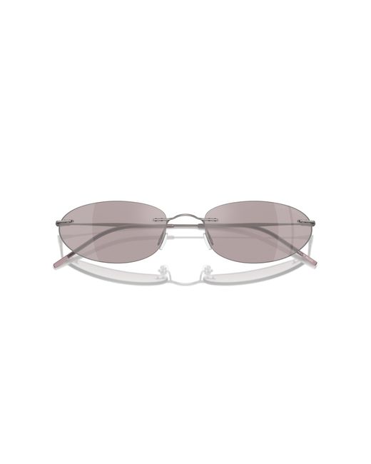 Giorgio Armani Black Ar1508M 3003Ak Sunglasses Metal Round Normal Flash
