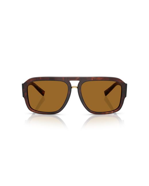 Dolce & Gabbana Black Dg4403 322283 Sunglasses Acetate Pilot Polarized for men