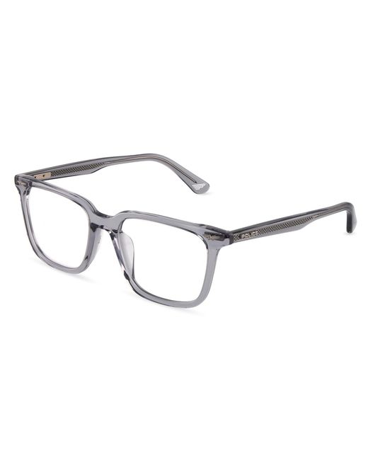 Police Black Vplu60 Gator Evo 1 04G0 Optical Frames Acetate Squared for men