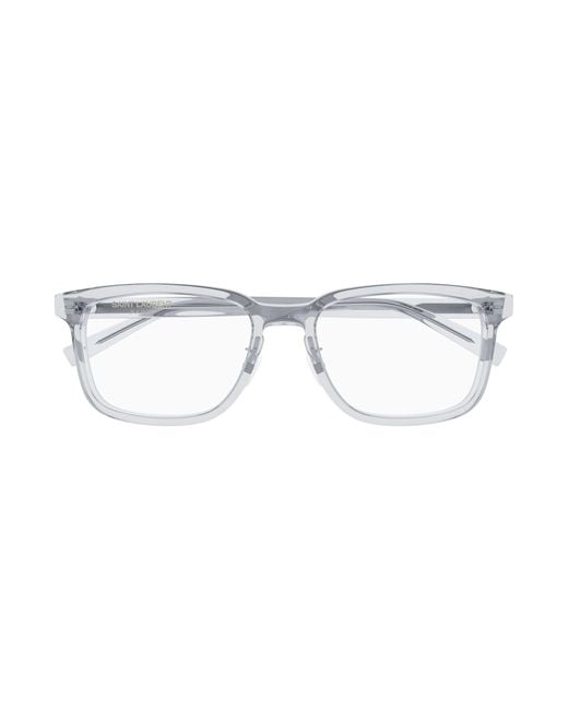 Saint Laurent Black Sl 916/F 003 Optical Frames Acetate Transparent Squared