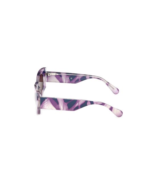 MAX&Co. Black Mo0131 81E Sunglasses Injected Geometric Normal