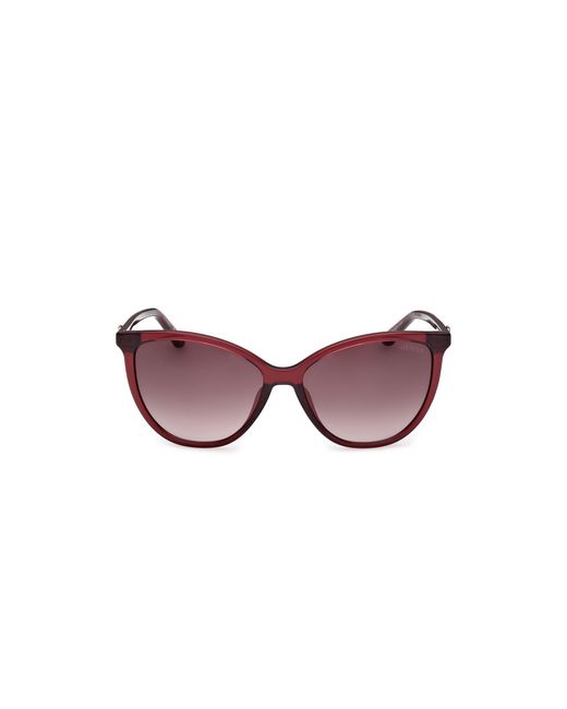 Guess Black Gu00256 69F Sunglasses Injected Cat Eye Normal