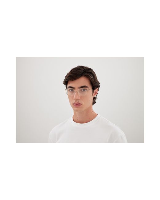 McQueen Black Am0502O 002 Optical Frames Metal Transparent Round