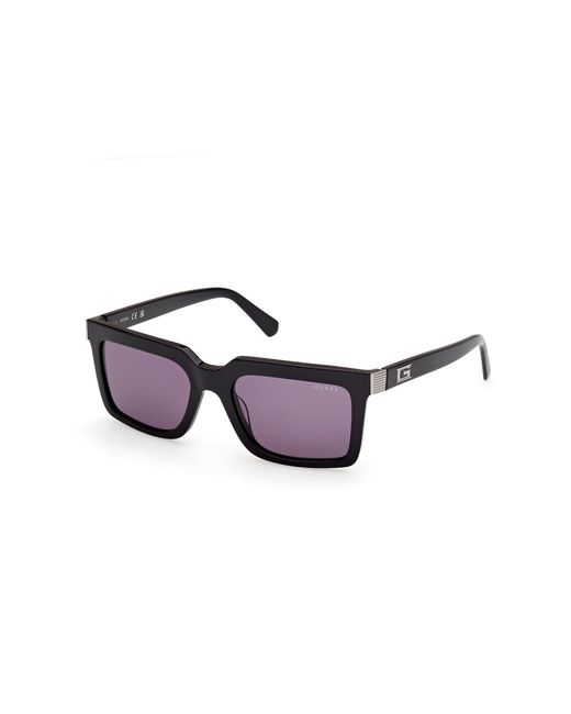 Guess Black Gu00213 01Y Sunglasses Acetate Squared Normal for men