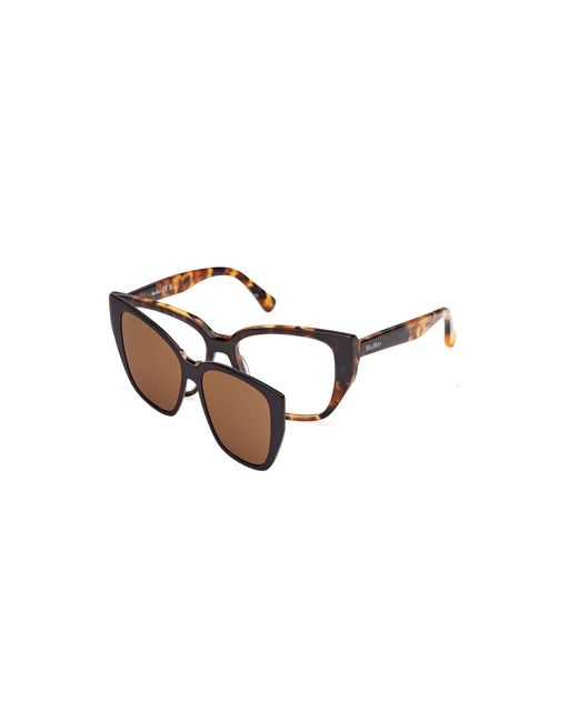 Max Mara Black Mm5212 052 Optical Frames Acetate Round Normal