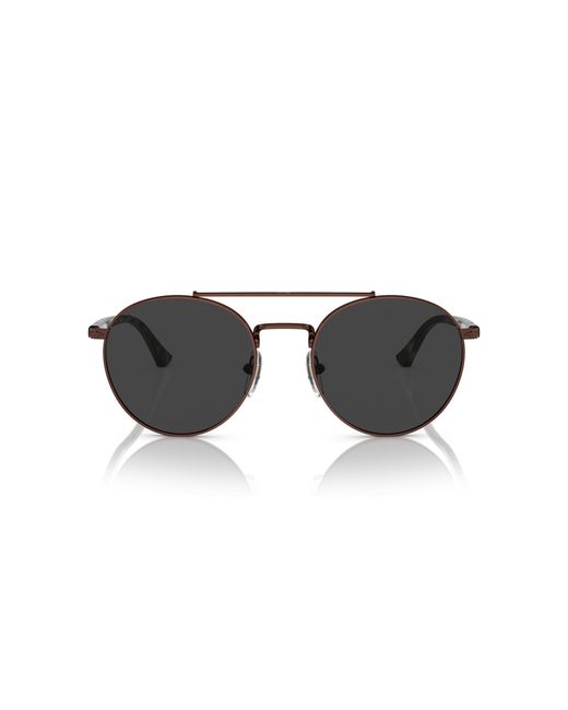 Persol Black Po1011S 114848 Sunglasses Metal Pillow Polarized