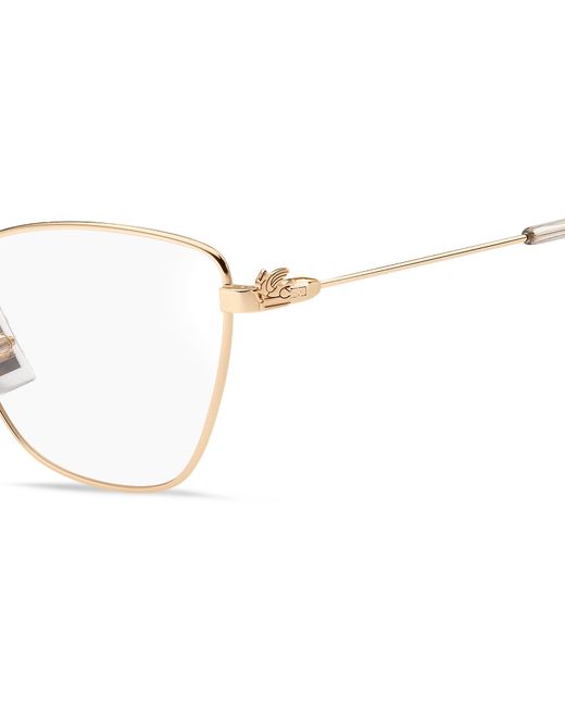 Etro Black 0023 000 Optical Frames Metal Cat Eye