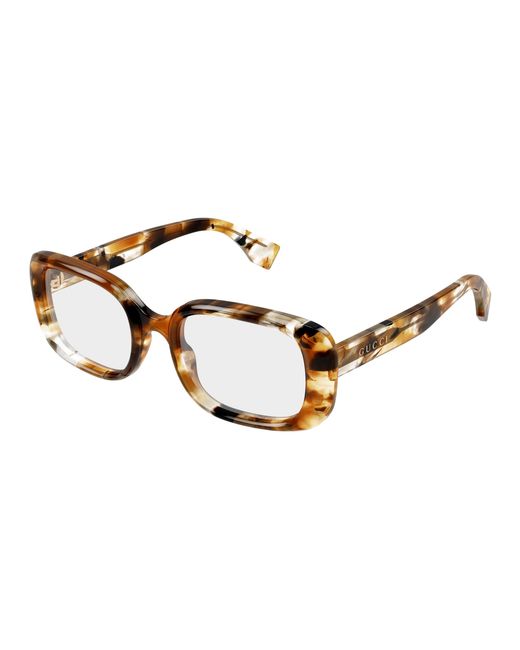 Gucci Black Gg1908O 001 Optical Frames Acetate Transparent Squared
