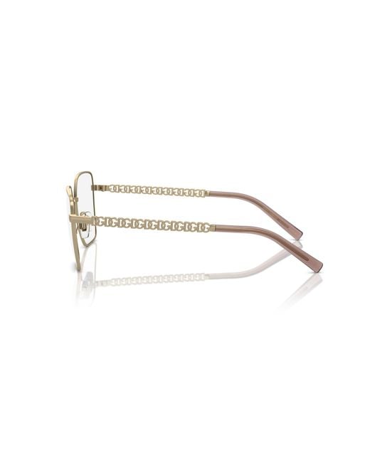 Dolce & Gabbana Black Dg1351 1365 Optical Frames Steel Transparent Squared Normal