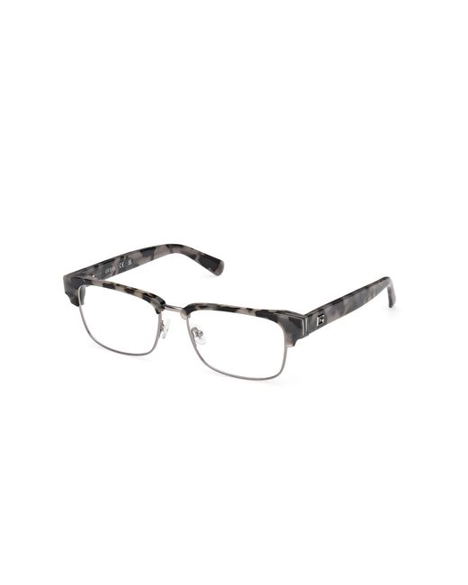 Guess Black Gu50330 020 Optical Frames Acetate Squared Normal for men