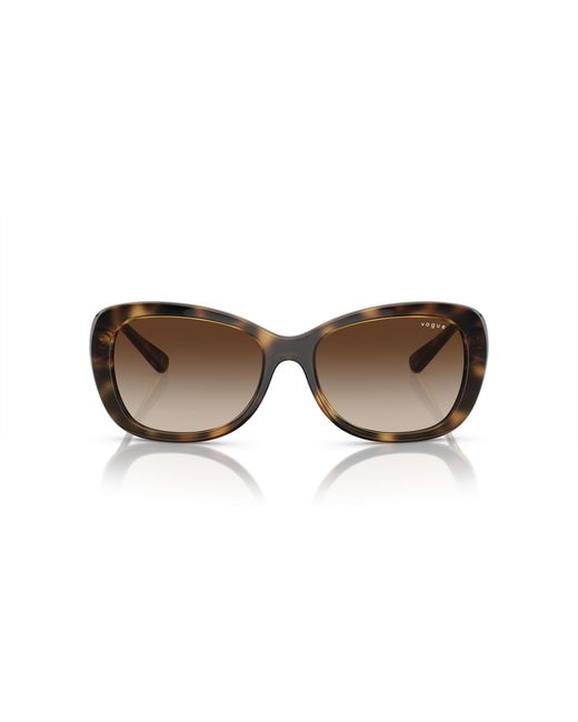 Vogue Eyewear Black Vo2943Sb W65613 Sunglasses Injected Butterfly Normal Shaded