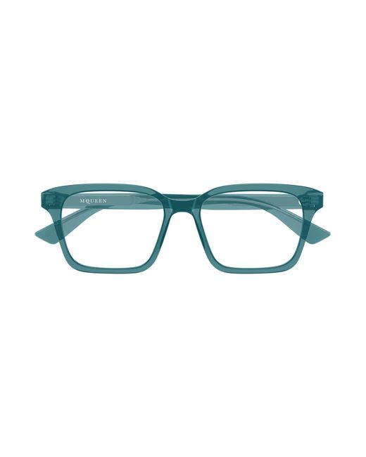 McQueen Black Am0566O 005 Optical Frames Acetate Transparent Squared