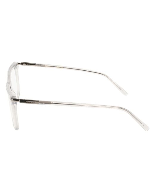 Ferragamo Black Sf3037 050 Optical Frames Acetate Squared Normal for men