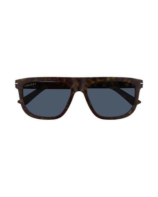 Gucci Black Gg1726S 002 Sunglasses Acetate Round for men