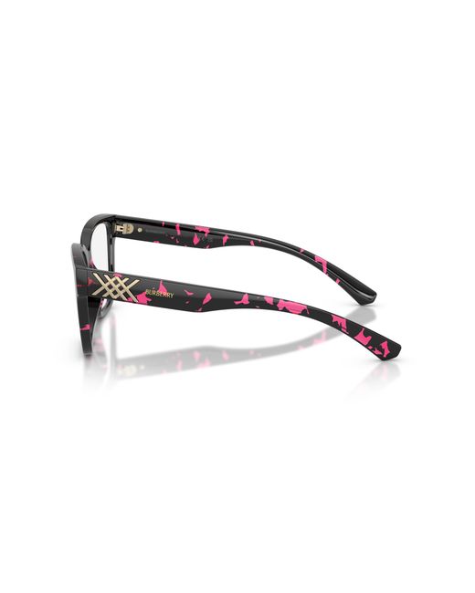 Burberry Black Be2457U 4126 Optical Frames Injected Transparent Squared Normal