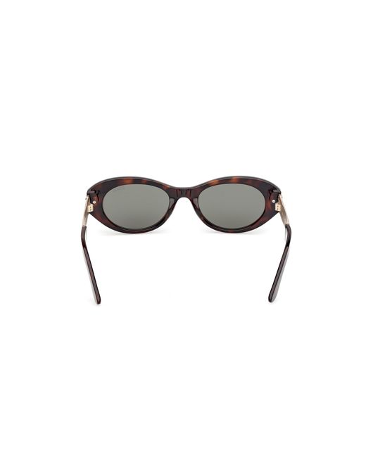 Guess Black Gu00261-H 52N Sunglasses Injected Round Normal