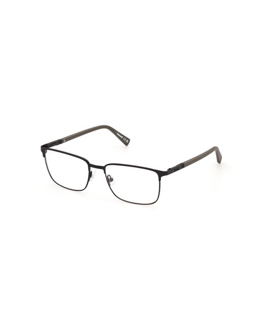 Timberland Black Tb50020 002 Optical Frames Metal Squared Normal for men