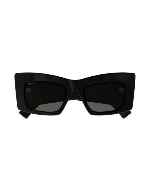 Gucci Black Gg1842S 001 Sunglasses Acetate Butterfly