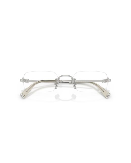 Miu Miu Black Mu 50Yv 1Bc1O1 Optical Frames Metal Transparent Squared Normal