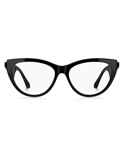 Etro Black 0008 807 Optical Frames Acetate Cat Eye