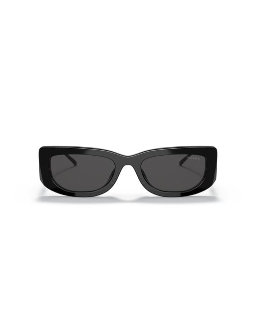Prada Black Pr 14Ys 1Ab5S0 Sunglasses Acetate Squared Normal