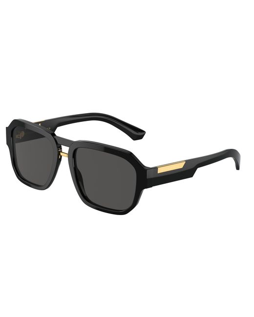 Dolce & Gabbana Black Dg4464 501/87 Sunglasses Acetate Pilot Normal for men