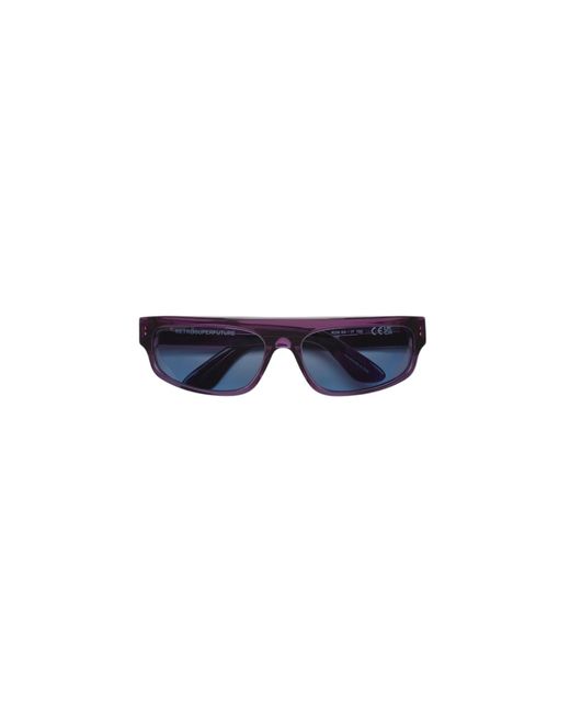 Retrosuperfuture Black Rd6 Zam Melanzana Sunglasses Acetate Light Squared Normal