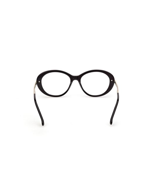 Max Mara Black Mm5227 001 Optical Frames Acetate Geometric Normal
