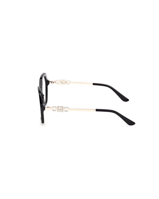 Guess Black Gu50317 001 Optical Frames Acetate Geometric Normal