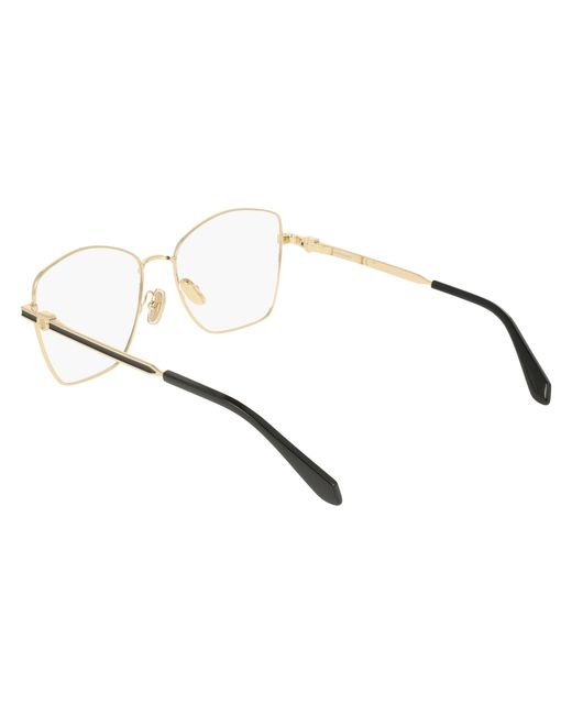 Ferragamo Black Sf2242 712 Optical Frames Metal Squared Normal